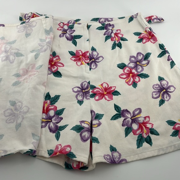 Vintage 90’s sostanza floral hibiscus print skort - Picture 8 of 9